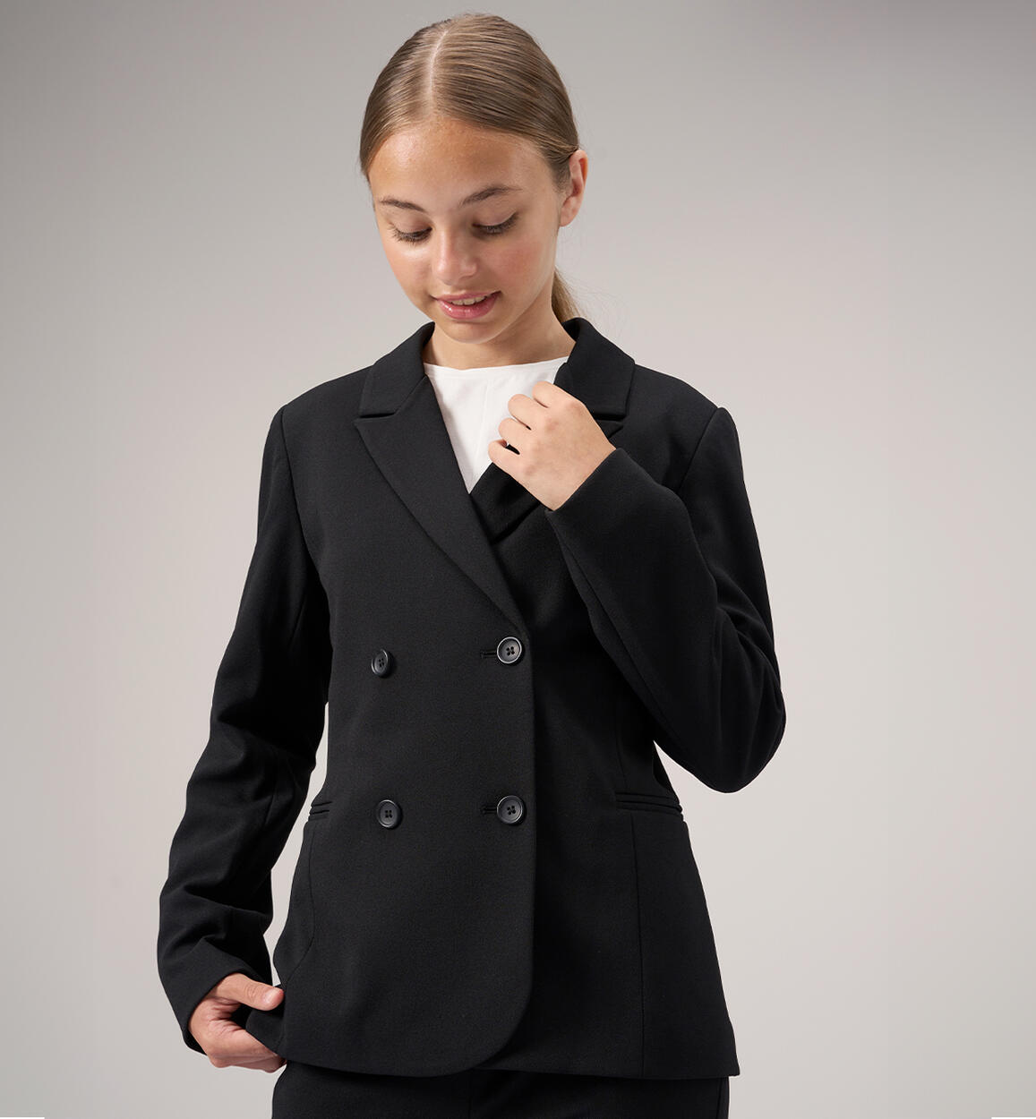 Giacca ragazza elegante NERO iDO