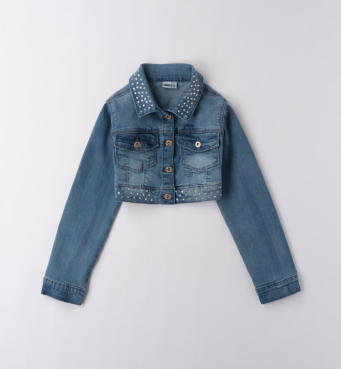 Giacchetto jeans da ragazza BLU iDO