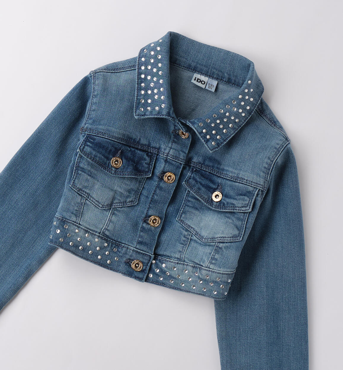 Giacchetto jeans da ragazza STONE BLEACH-7350 - 2784B76300