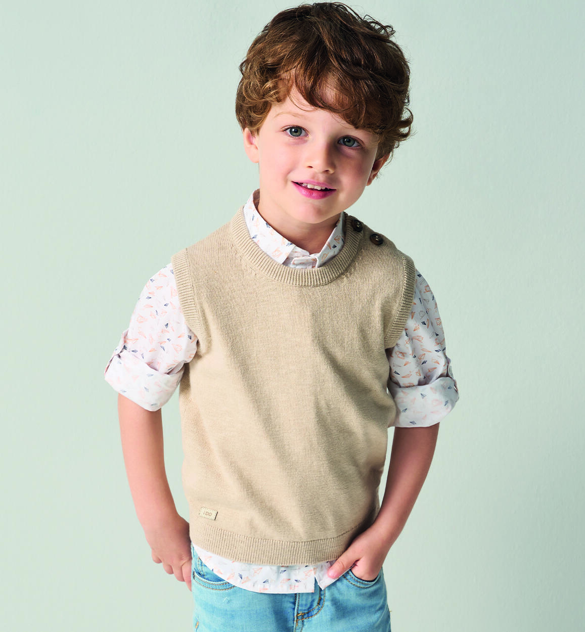 Gilet bambino BEIGE iDO