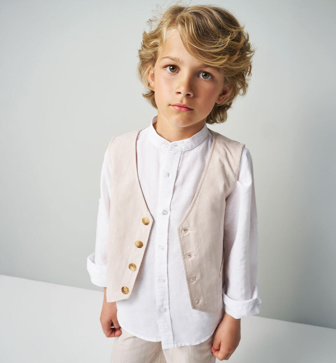 Gilet iDO per ragazzo BEIGE iDO
