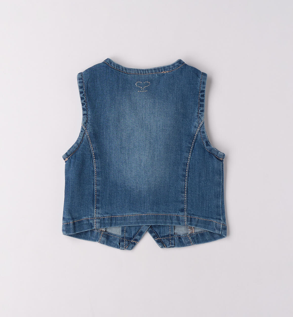 Gilet jeans bambina STONE WASHED CHIARO-7400 - 1960F38400