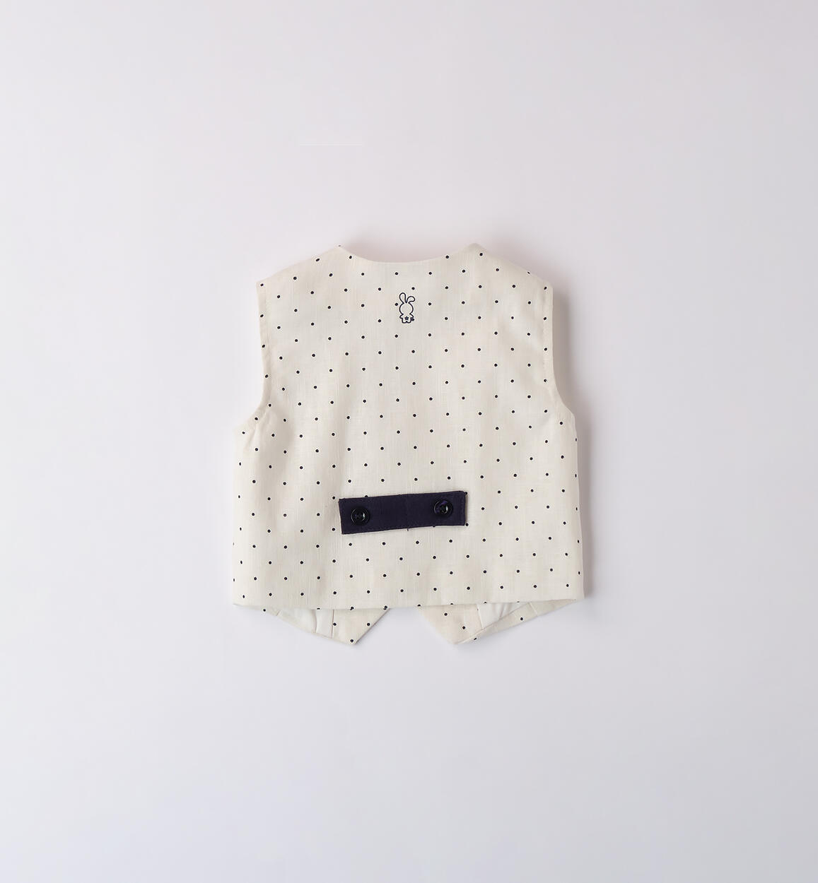 Gilet neonato iDO ECRU'-BLU-6BEZ - 0984B06500