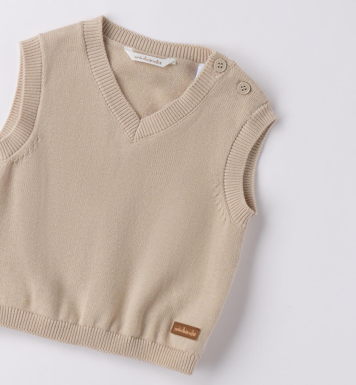 Gilet neonato Minibanda BEIGE-0451 - 0063B64100