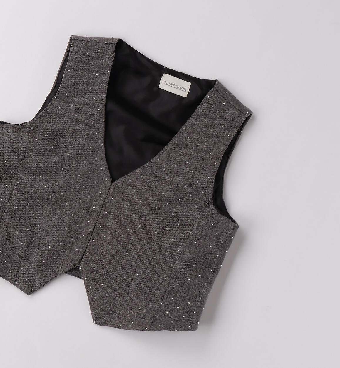 Gilet per ragazza GRIGIO MELANGE SCURO-8994 - 2940F59000