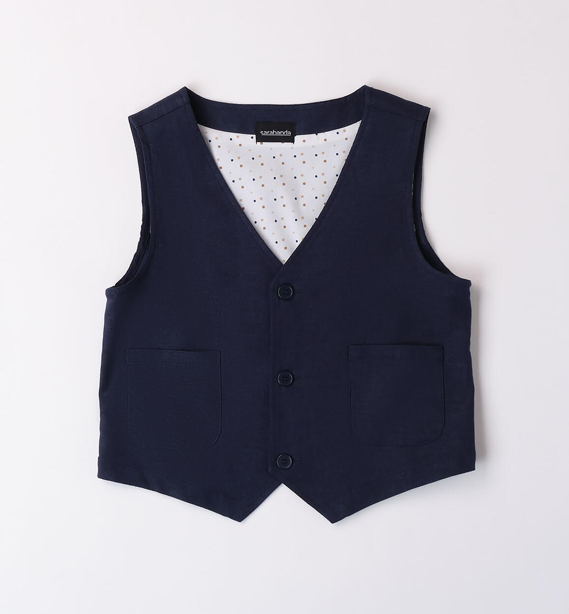 Gilet per ragazzo elegante BLU Sarabanda