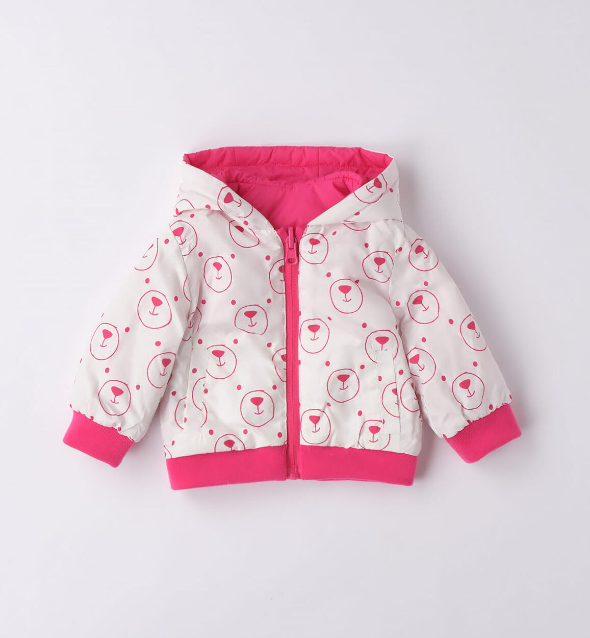 Giubbotto antivento bimbi FUCSIA Minibanda