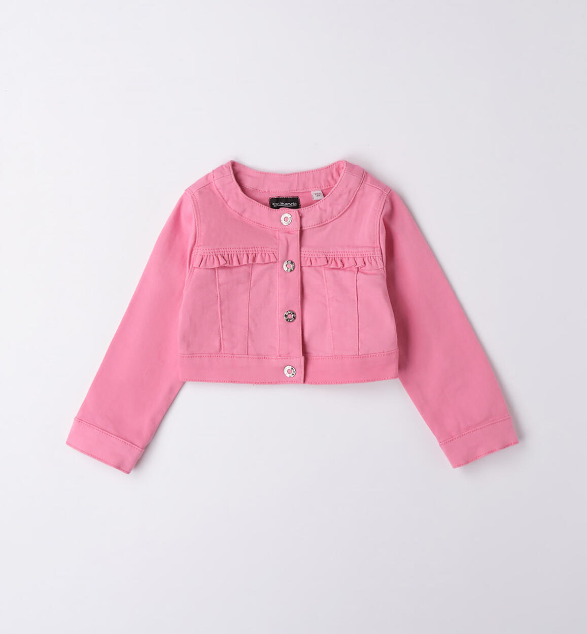Sarabanda jacket with ruffles for girls from 9 months to 8 years PINK Sarabanda
