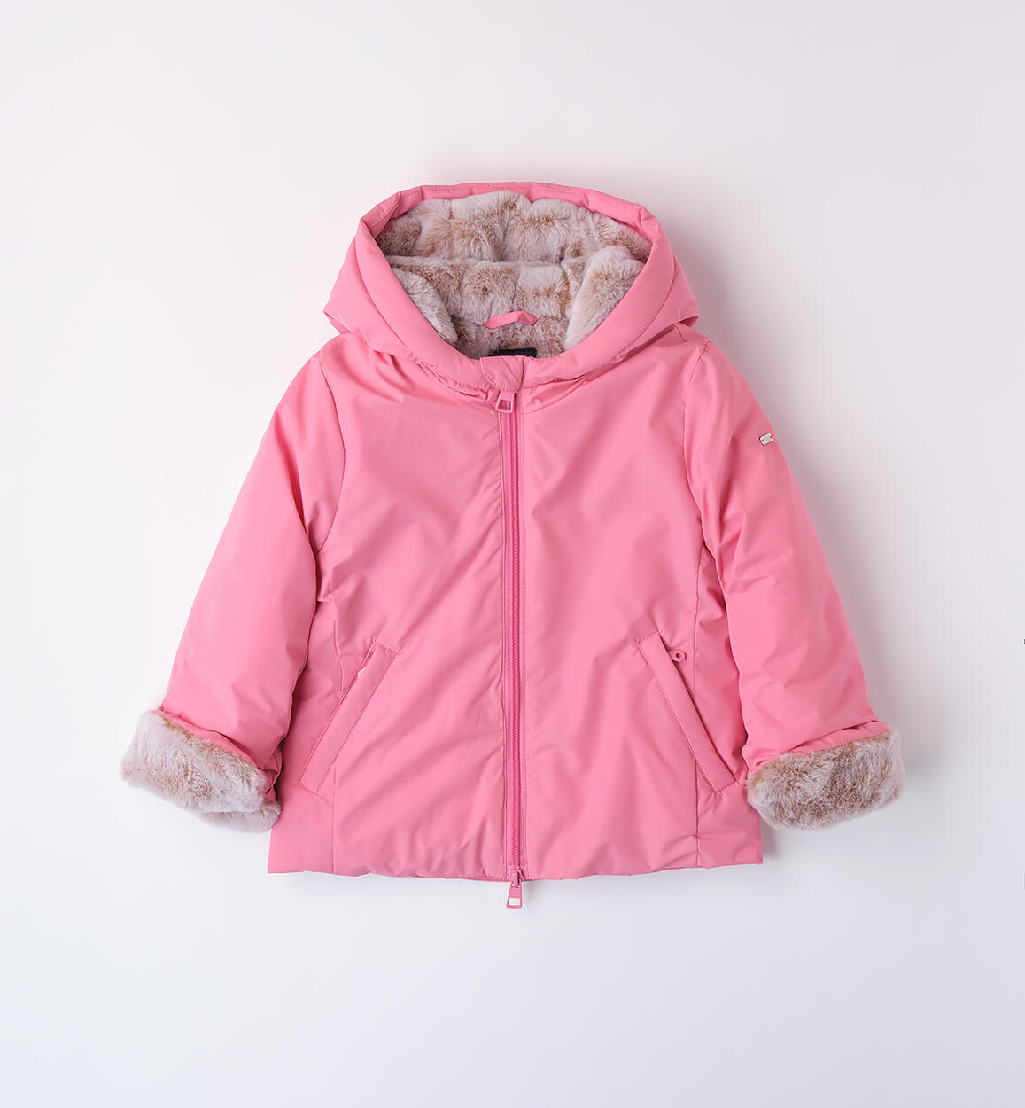 Giubbotto bambina imbottito FUCSIA iDO