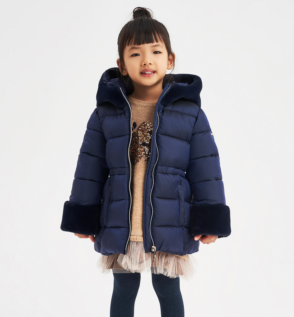 Winter jacket for girls from 9 months to 8 years iDO BLUE iDO