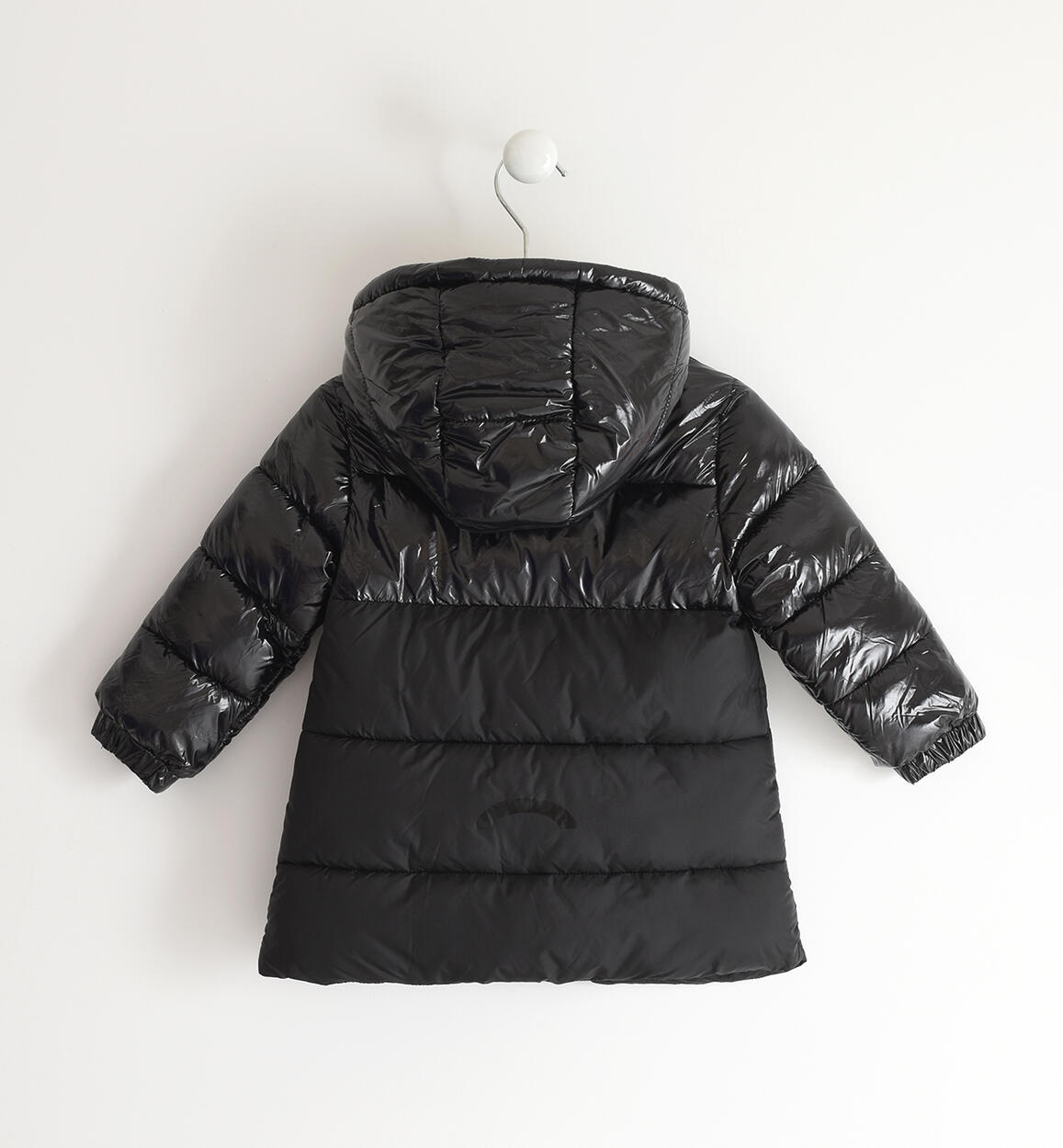 Giubbotto bambina shining bicolor NERO-0658