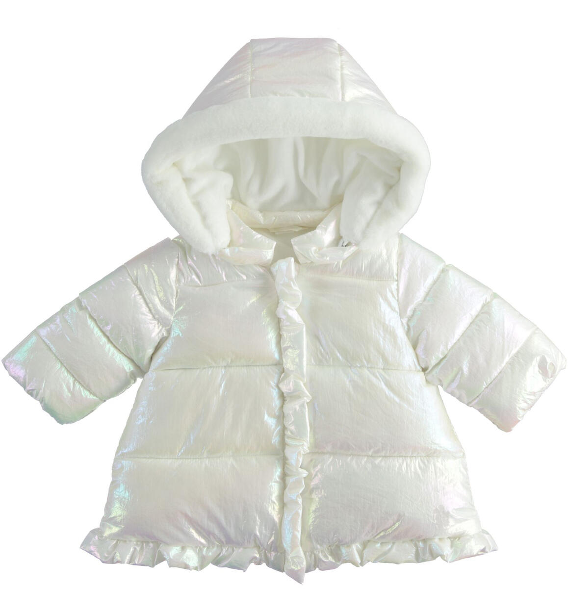Girl¿s jacket with hood from 1 to 24 months iDO CREAM iDO
