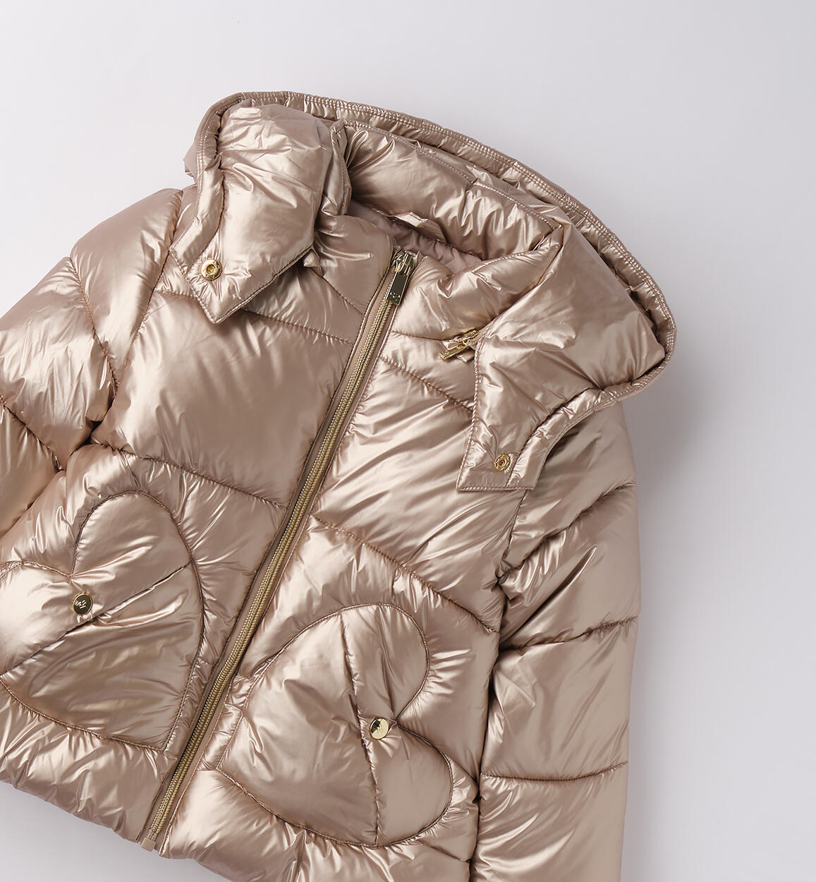 Giubbotto da bambina BEIGE-0941 - 1800F37500