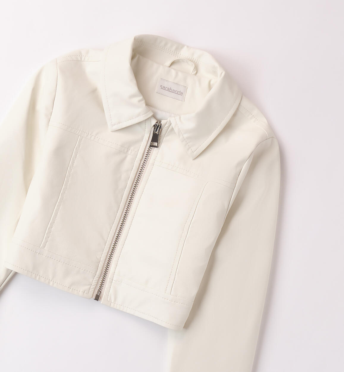 Giubbotto da ragazza Sarabanda PANNA-0112 - 2780B49100