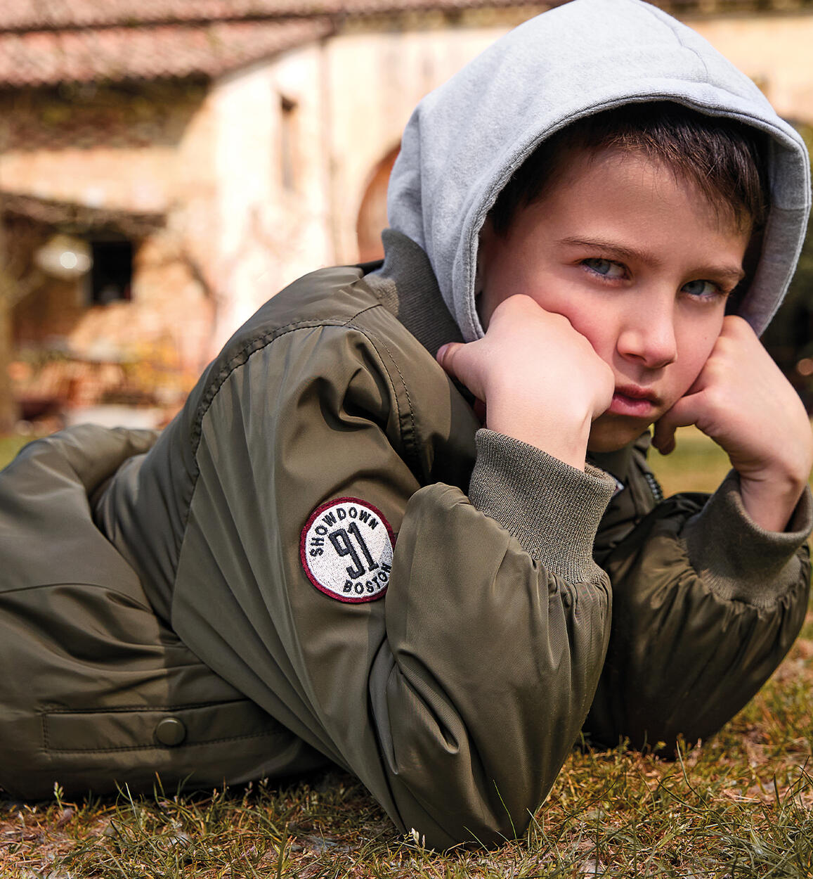 Giubbotto da ragazzo Sarabanda VERDE Sarabanda