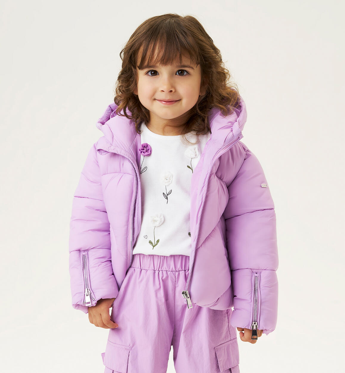 Giubbotto imbottito bambina VIOLA iDO