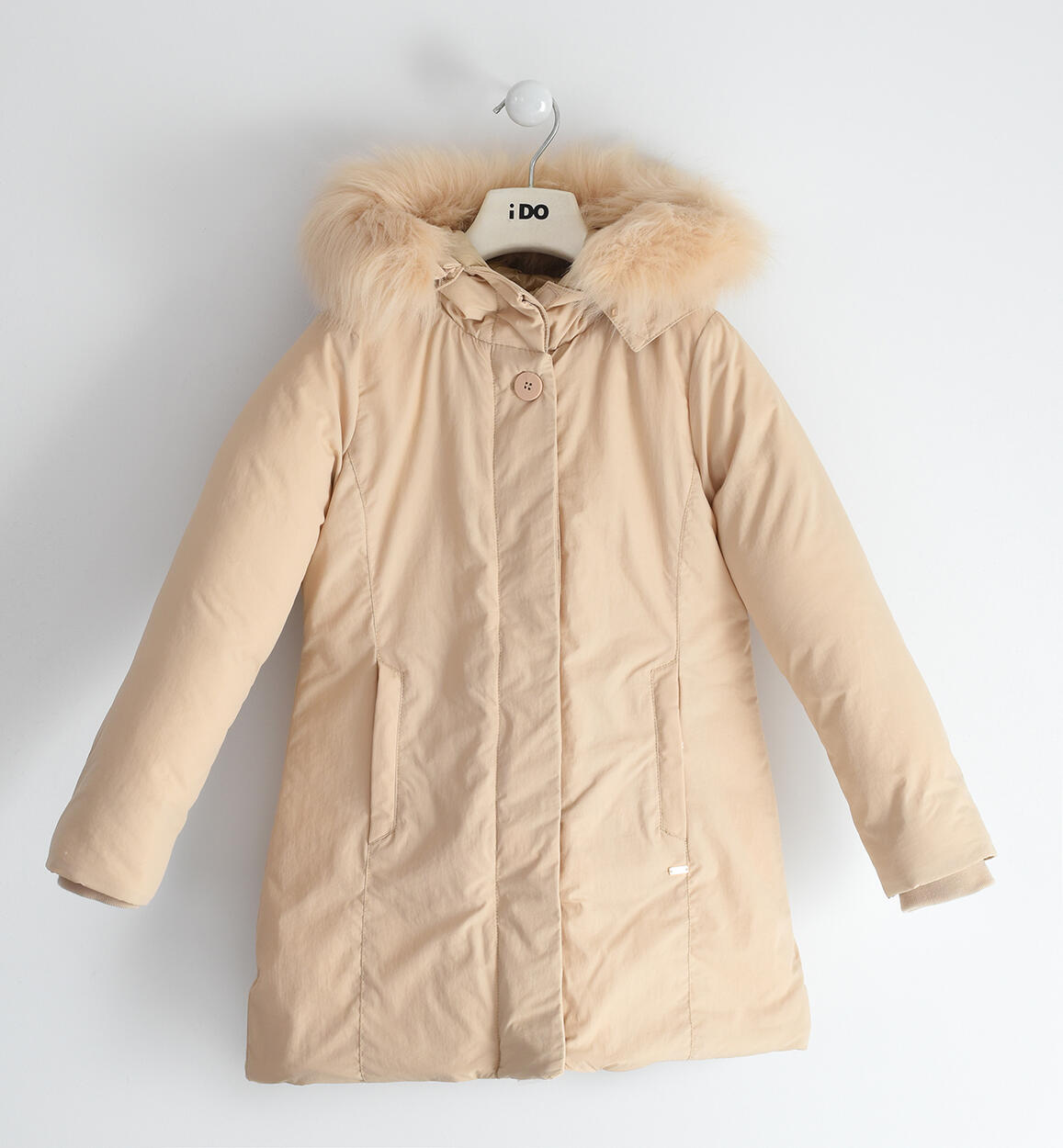 Girl¿s winter jacket  from 8 to 16 years by iDO BEIGE iDO