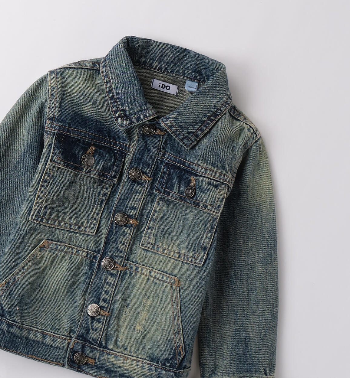 Giubbotto jeans bambino BLEACH.OVERDYED BEIGE-7160 - 1244B23300