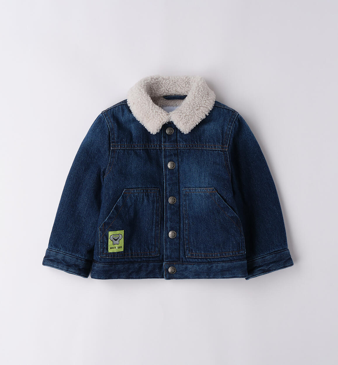 Giubbotto jeans bambino BLU iDO