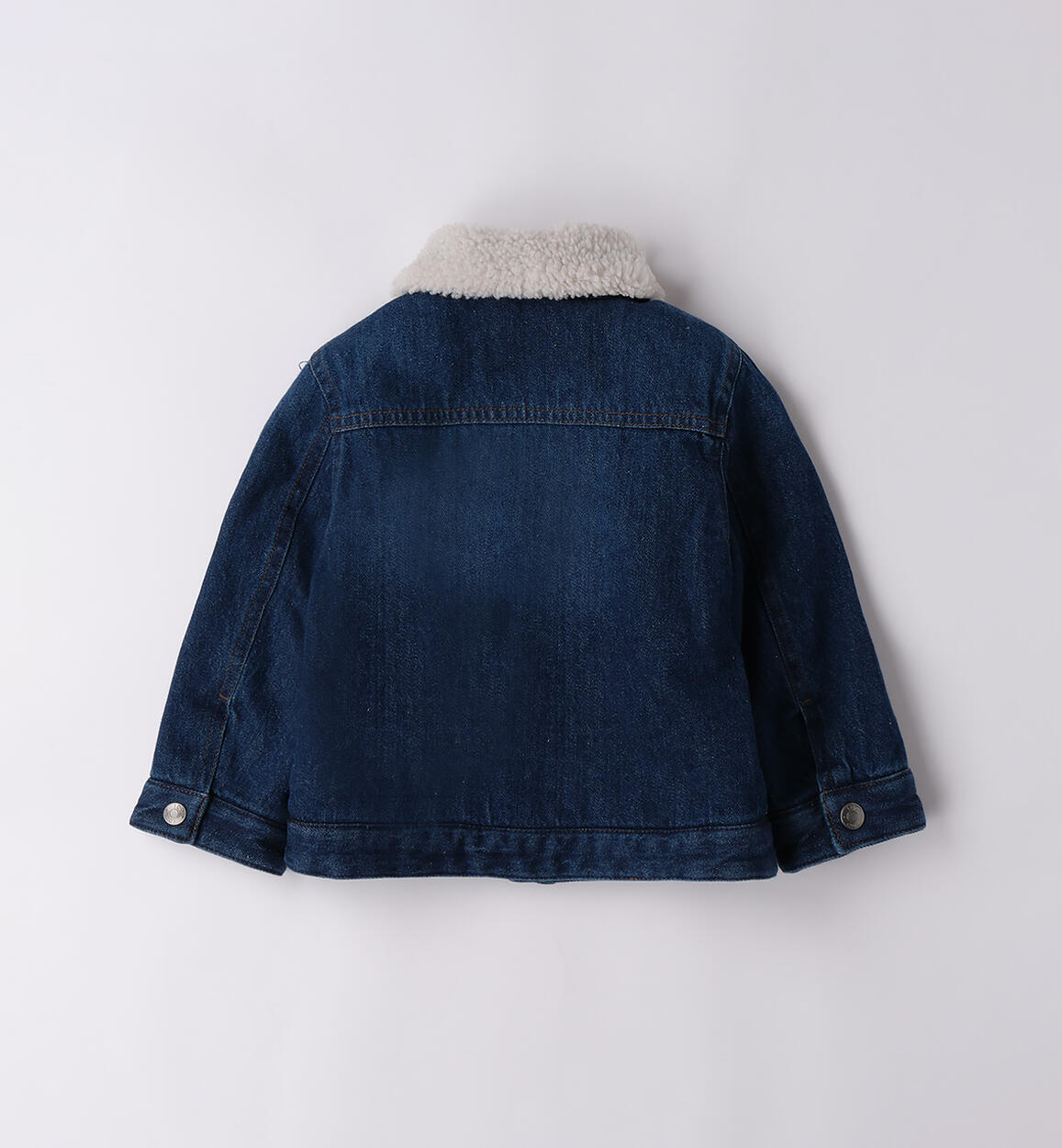 Giubbotto jeans bambino STONE WASHED MEDIUM BLUE -7044 - 1244F20200