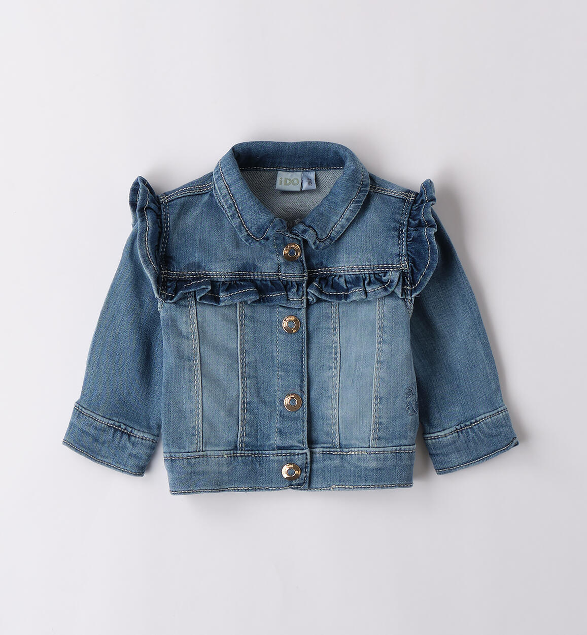 Giubbotto jeans neonata BLU iDO