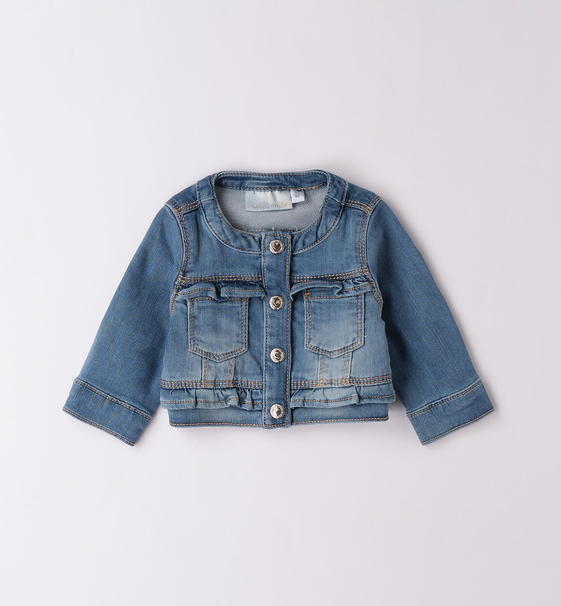 Giubbotto jeans neonata BLU Minibanda