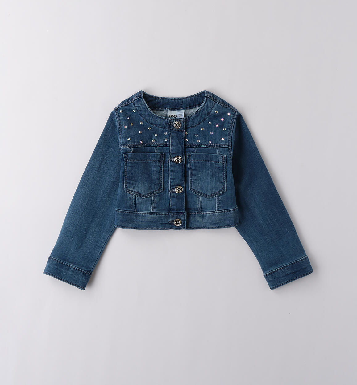 Giubbotto jeans per bambina BLU iDO