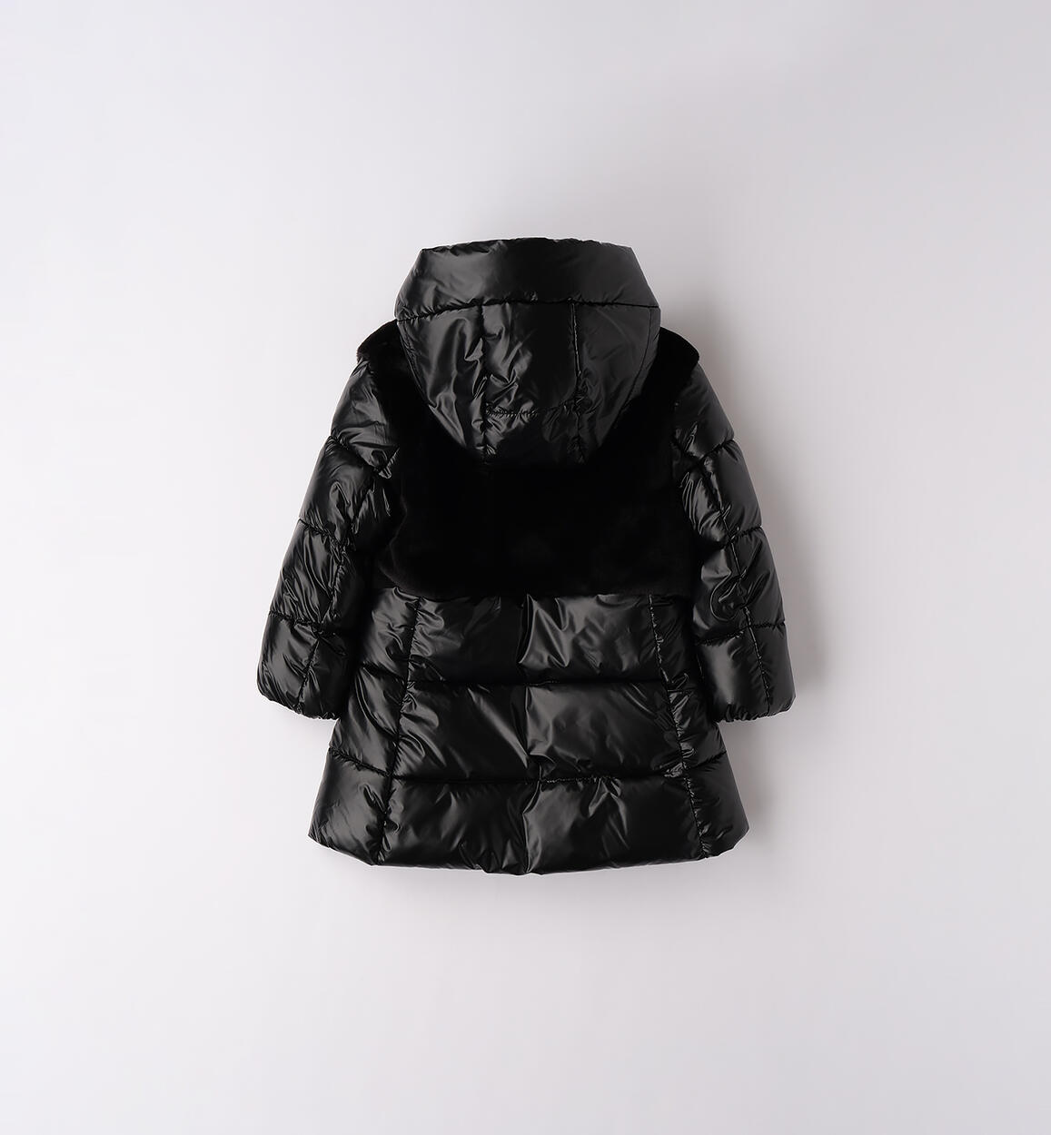 Giubbotto lungo bambina NERO-0658 - 1804F27600