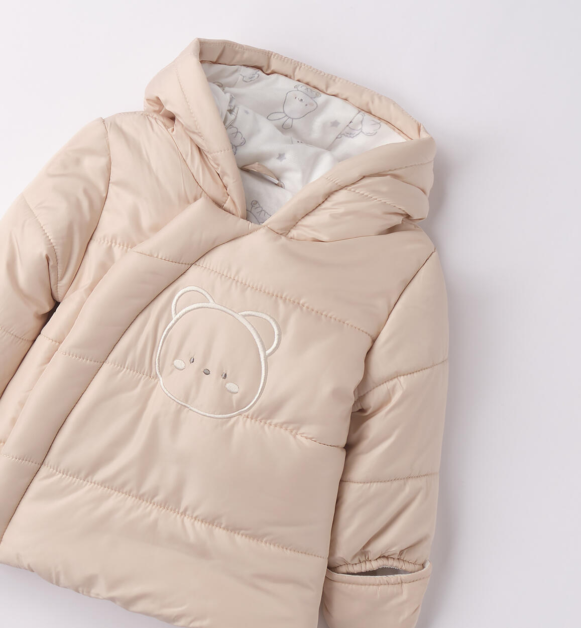 Giubbotto neonato modello unisex ECRU'-0164 - 0804F14100