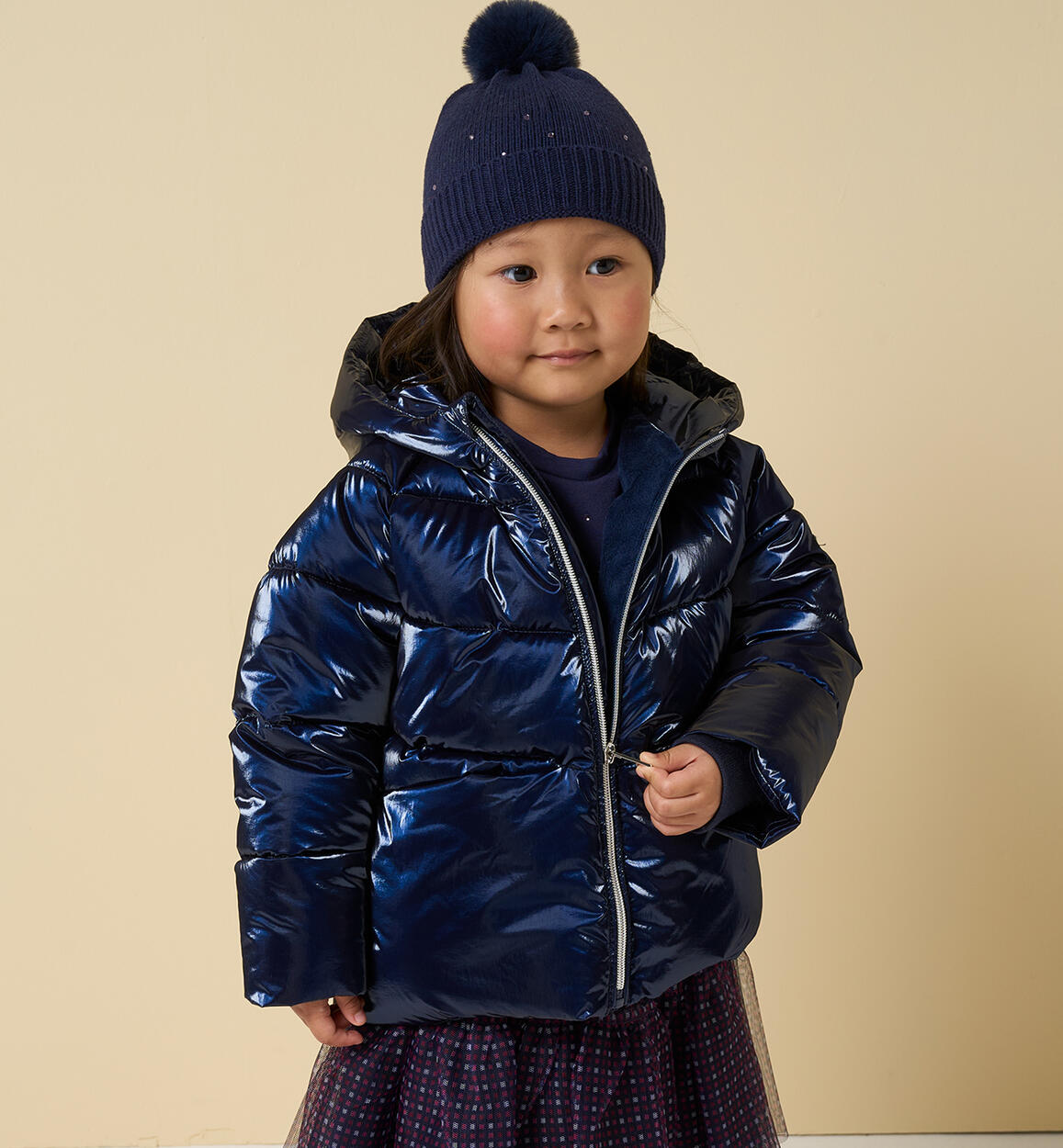 Giubbotto per bambina BLU iDO