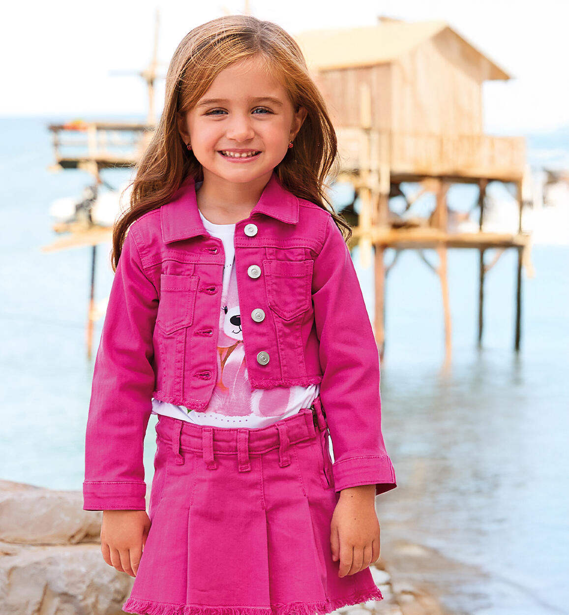 Giubbotto per bambina Sarabanda FUCSIA Sarabanda