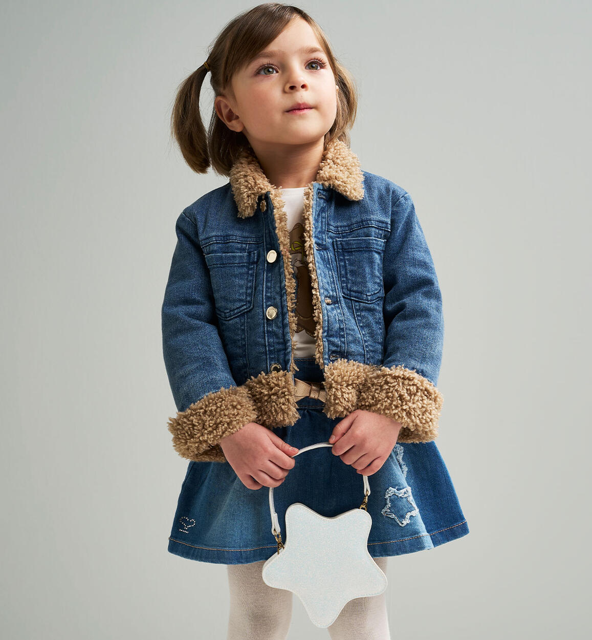 Giubbotto per bambina BLU Sarabanda