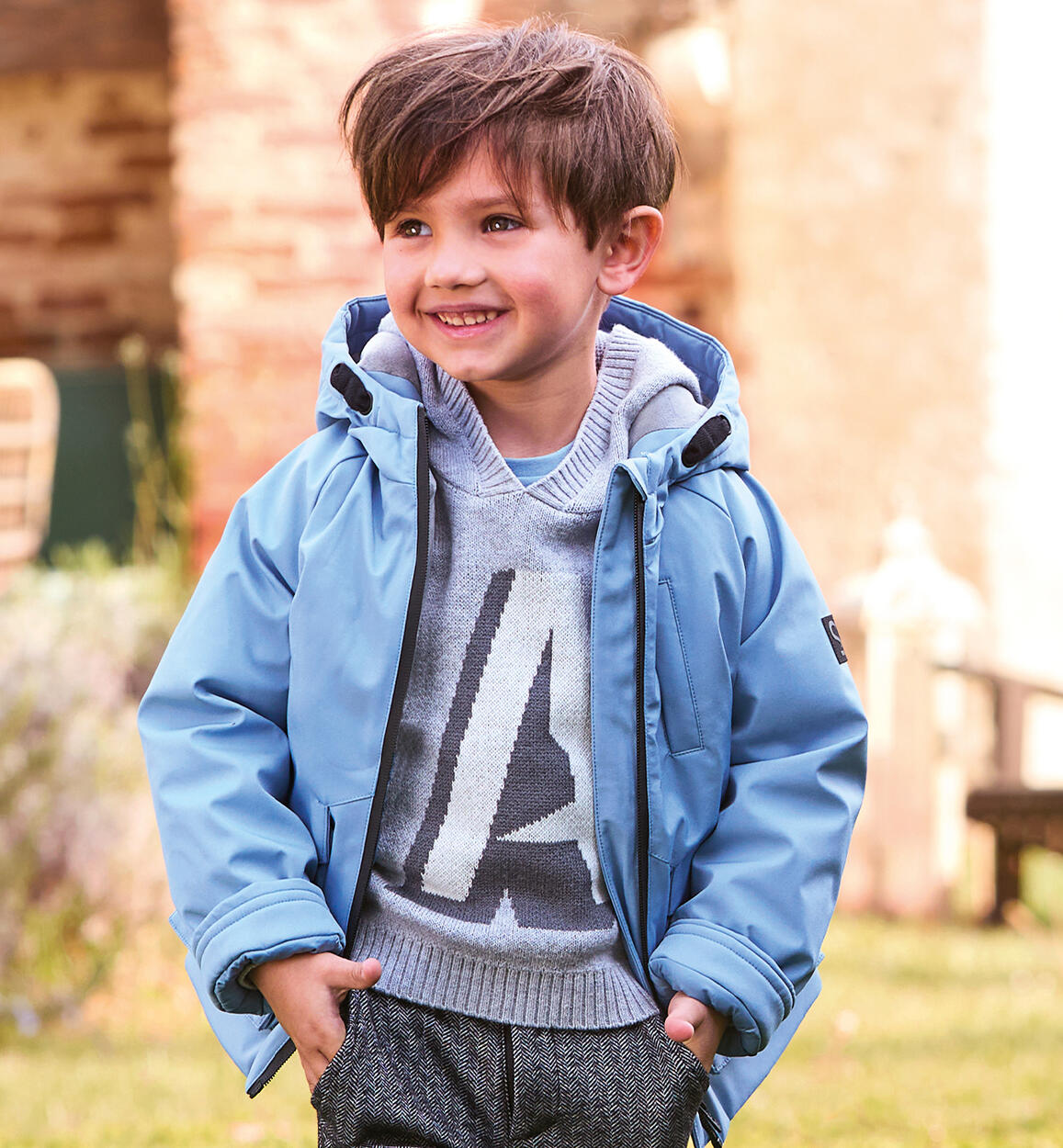 Giubbotto per bambino AZZURRO Sarabanda