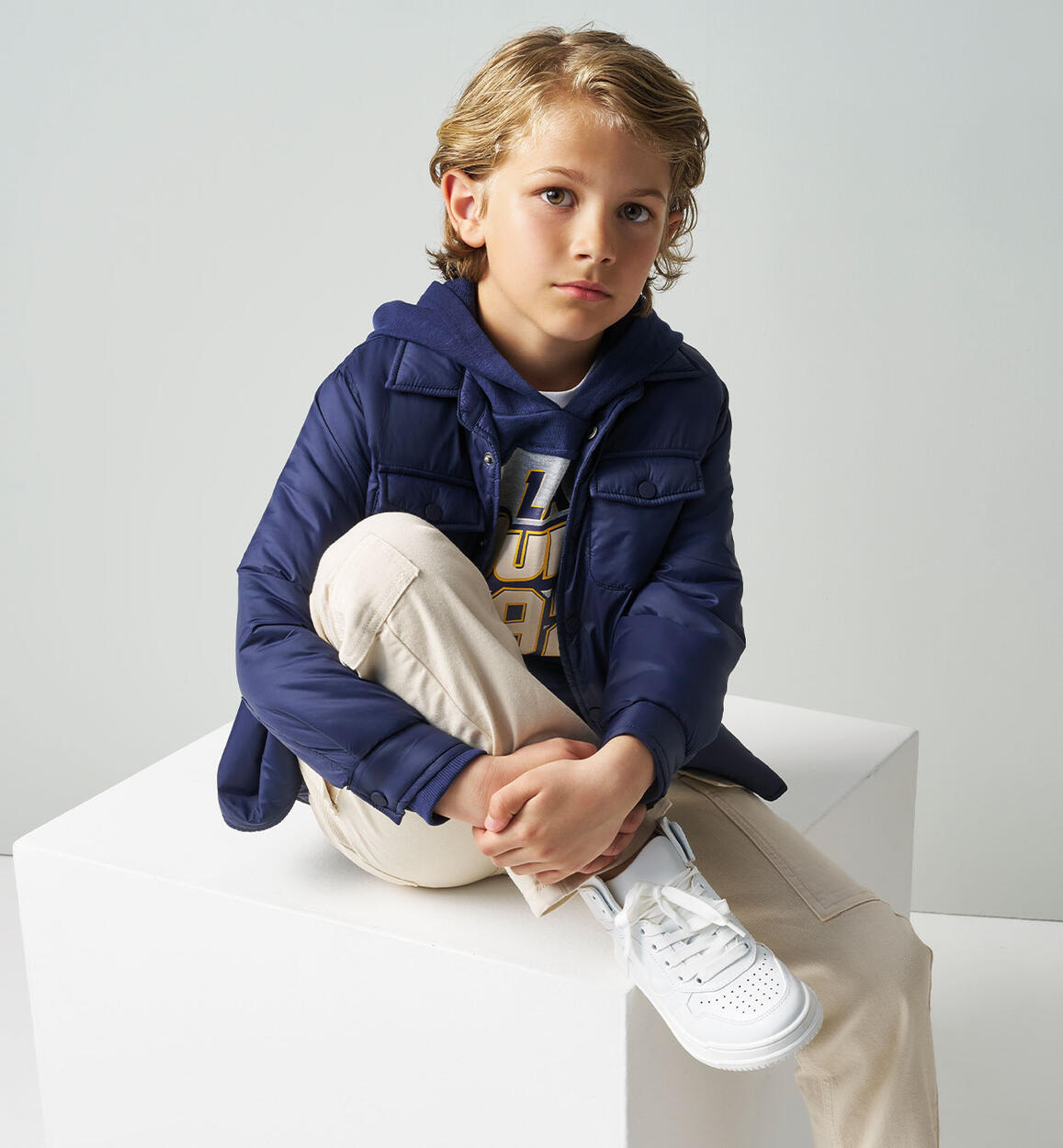 Giubbotto per ragazzo BLU iDO