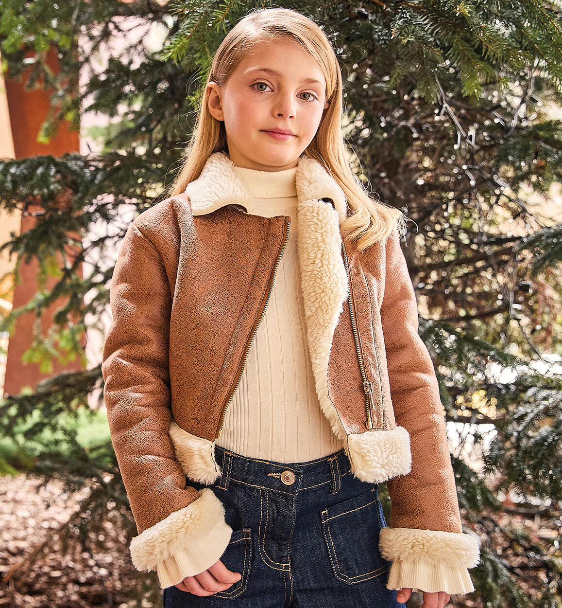 Giubbotto ragazza Sarabanda BEIGE Sarabanda
