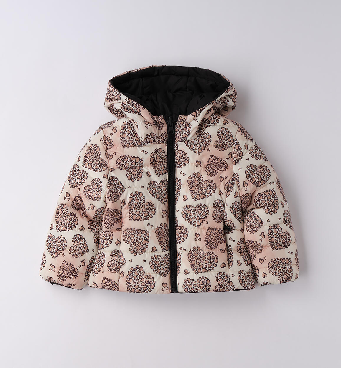 Giubbotto reversibile bambina PANNA-BEIGE-6BRL - 1800F24900