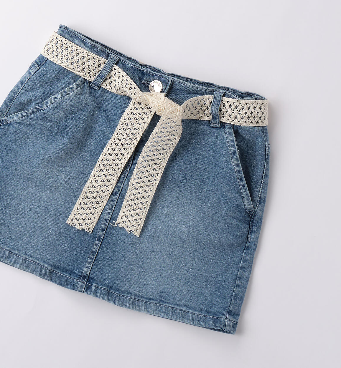 Gonna di jeans bambina LAVATO CHIARISSIMO-7300 - 2630B56000