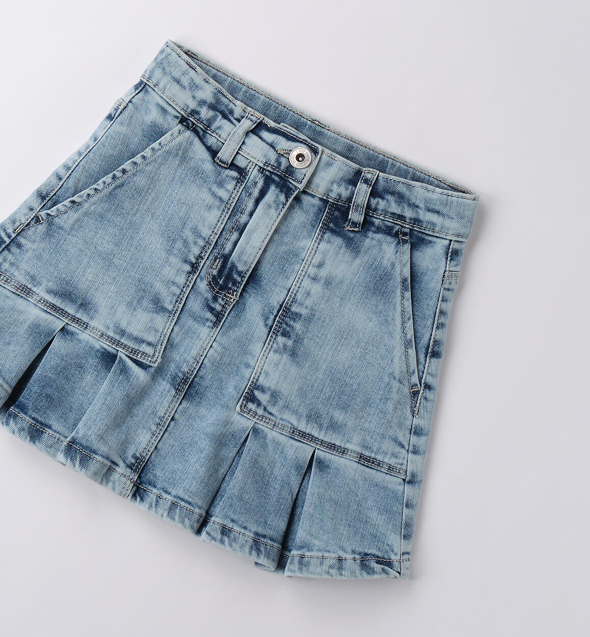 Gonna di jeans ragazza LAVATO CHIARISSIMO-7300 - 2624B72000