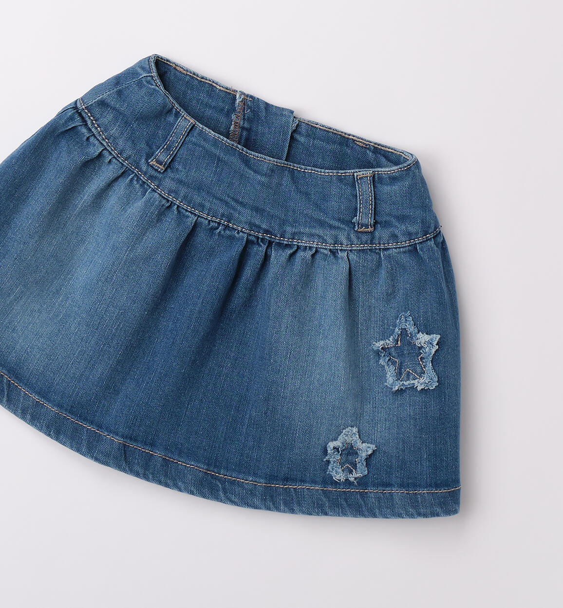 Gonna jeans bambina STONE WASHED CHIARO-7400 - 1640F34600