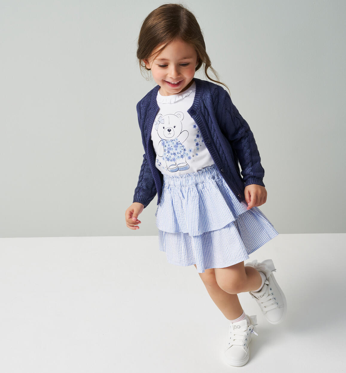 Gonna per bambina AZZURRO iDO