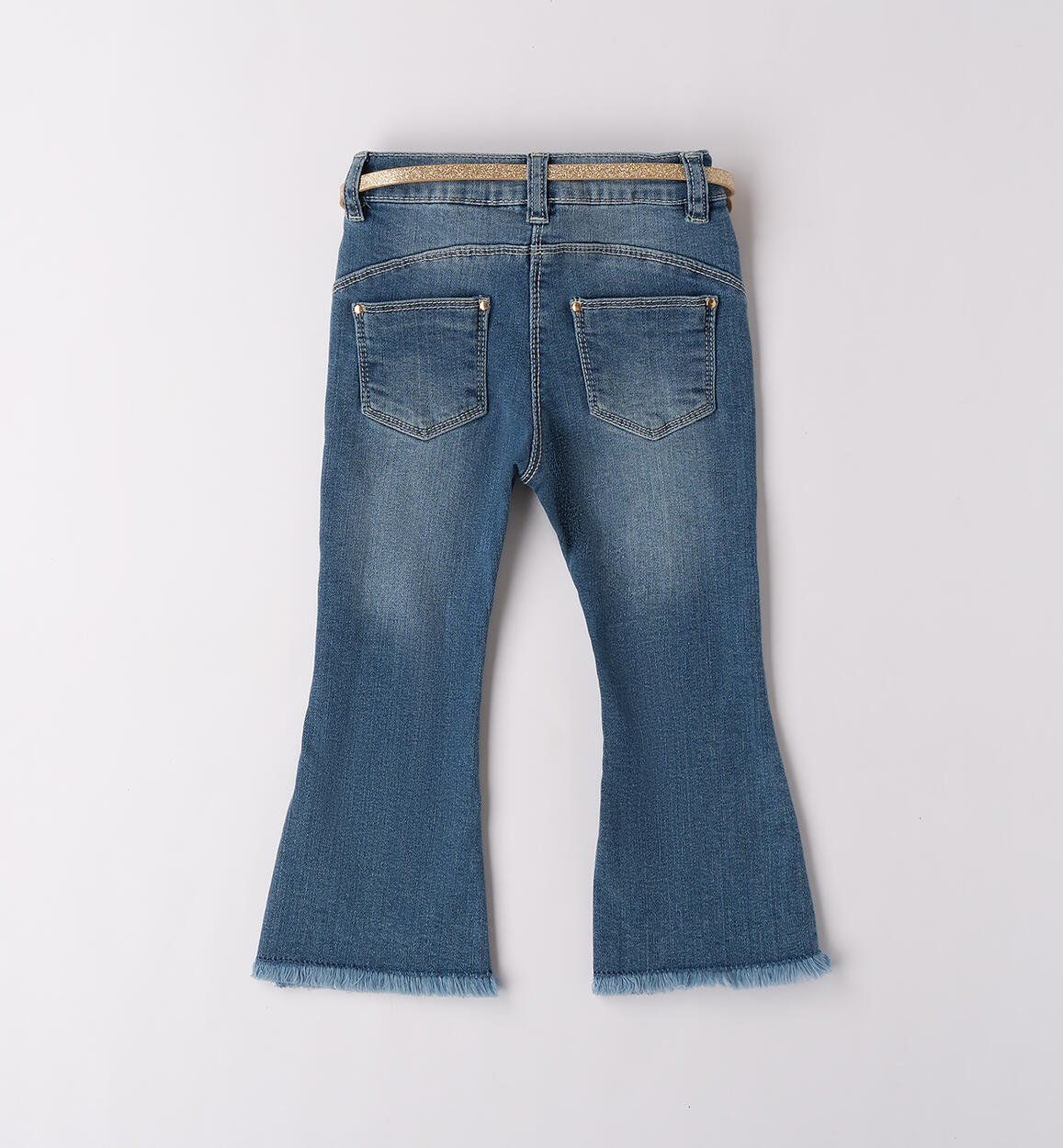 Jeans a zampa bambina STONE WASHED CHIARO-7400 - 1584F320K1