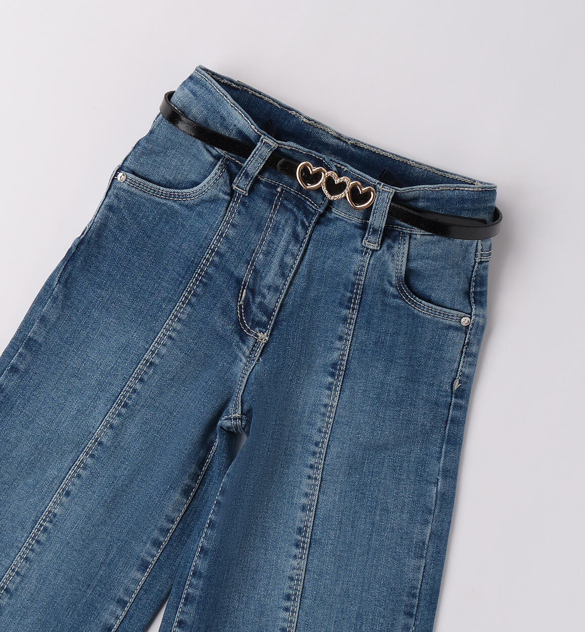 Jeans ampi bambina BLU LAVATO-7410 - 1580F250K1