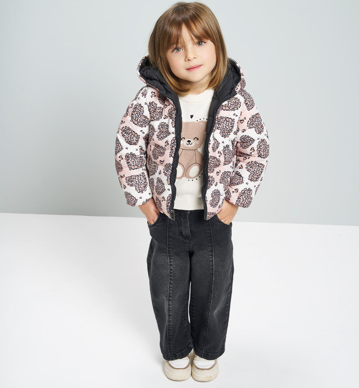 Jeans ampi bambina NERO Sarabanda