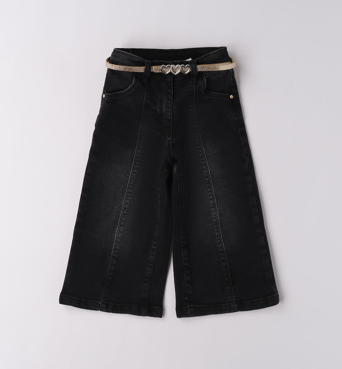 Jeans ampi bambina NERO-7990 - 1580F250K1