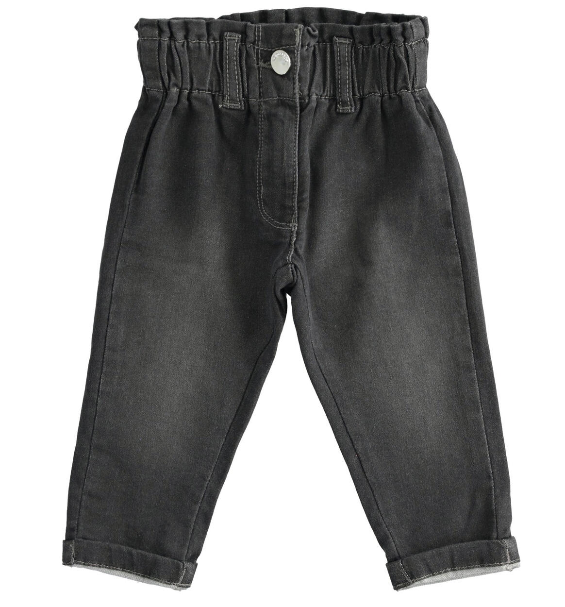 Sarabanda girl's jeans with turn ups from 9 months to 8 years GREY Sarabanda