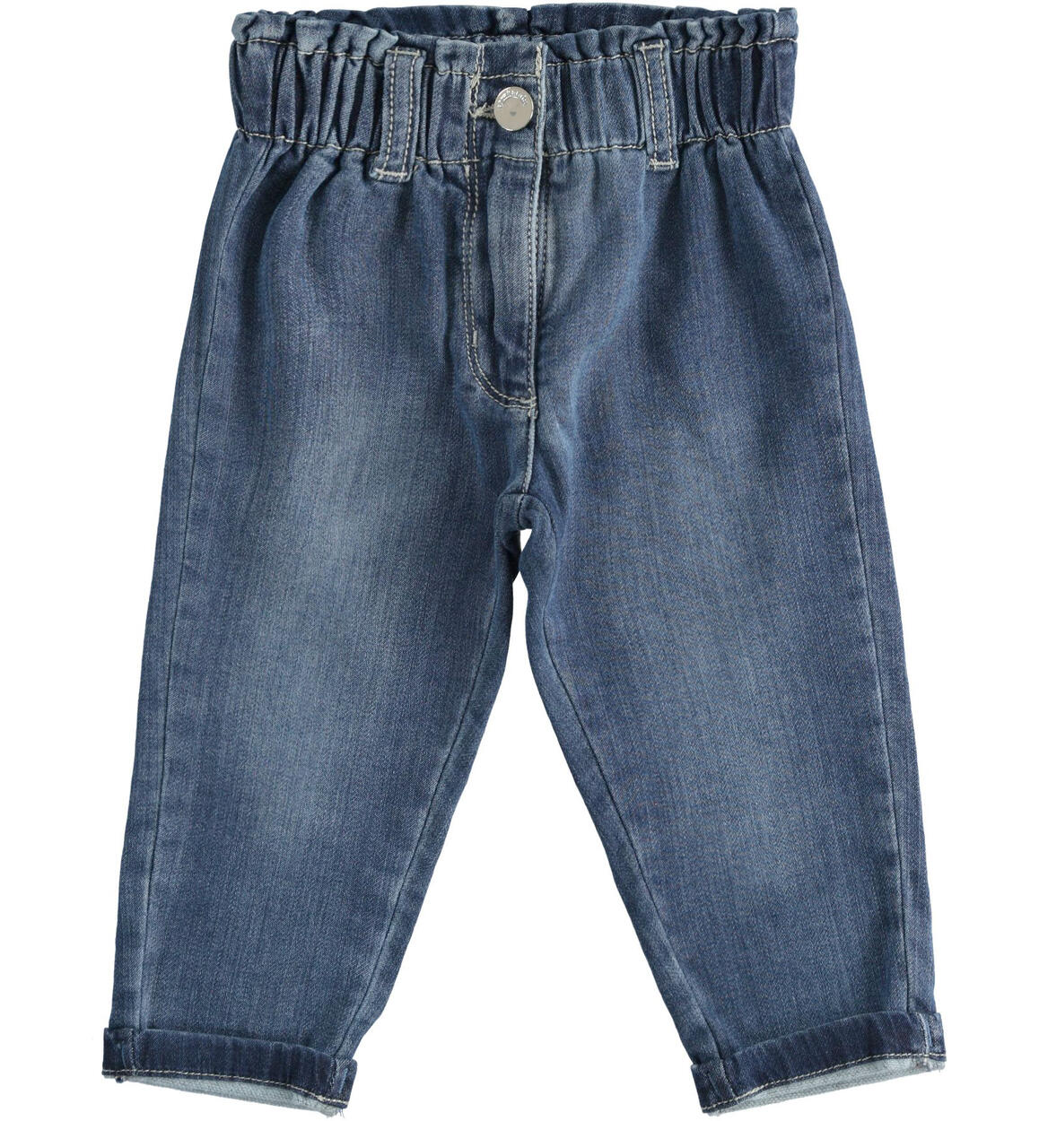 Sarabanda girl's jeans with turn ups from 9 months to 8 years BLUE Sarabanda