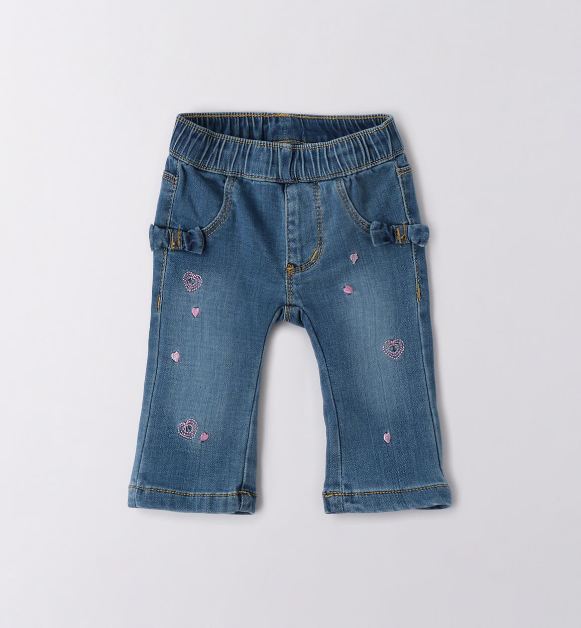 Jeans bimba neonata STONE WASHED CHIARO-7400 - 0584B12800