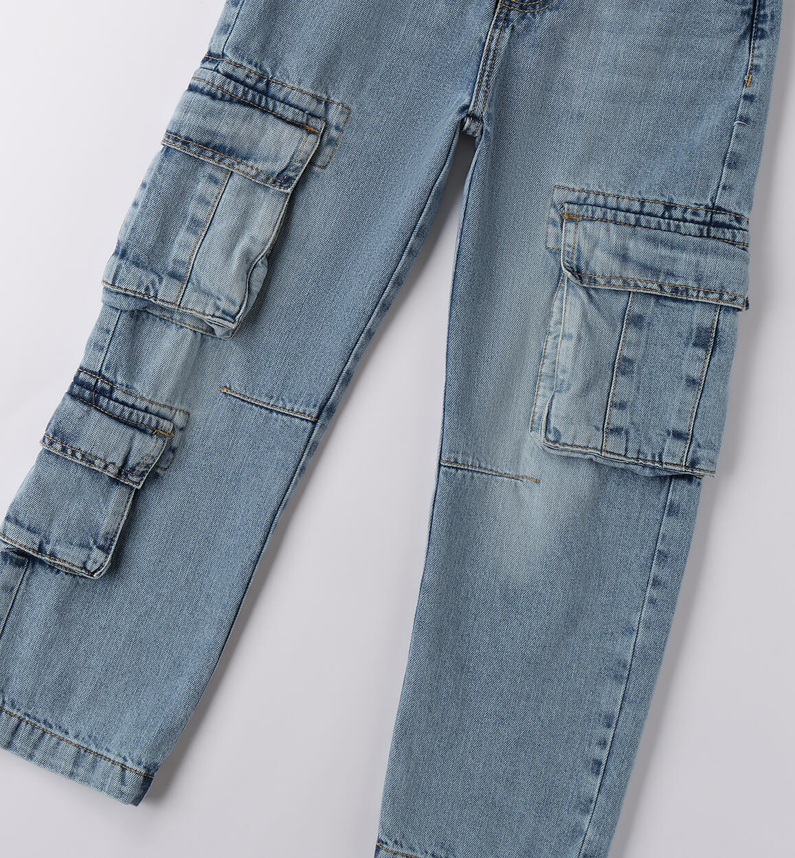 Cargo jeans for boys SOVRATINTO ECRU-7200 - 2524B65200