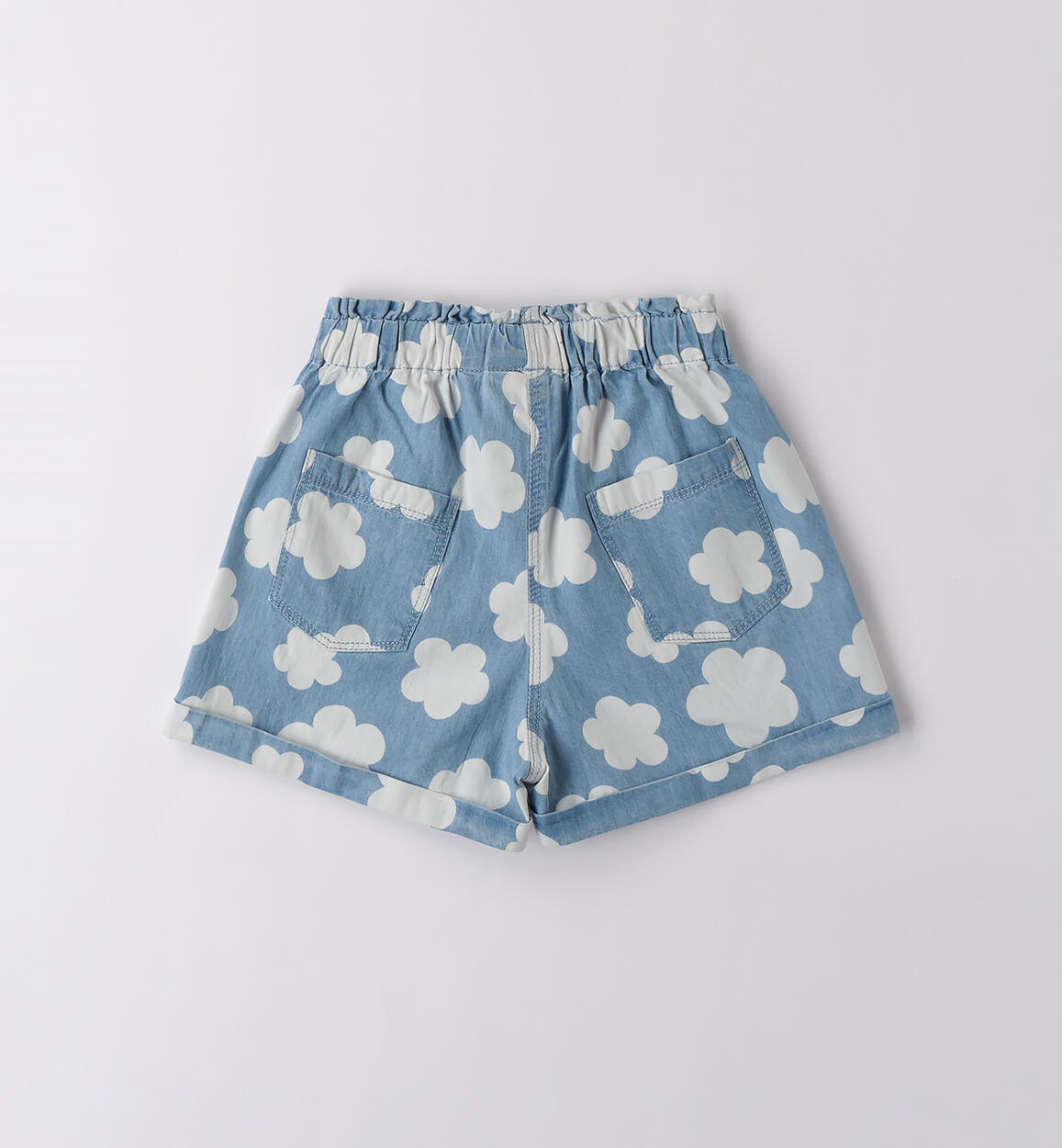 Jeans corti bambina DENIM-BIANCO-6BLG - 1594B53300