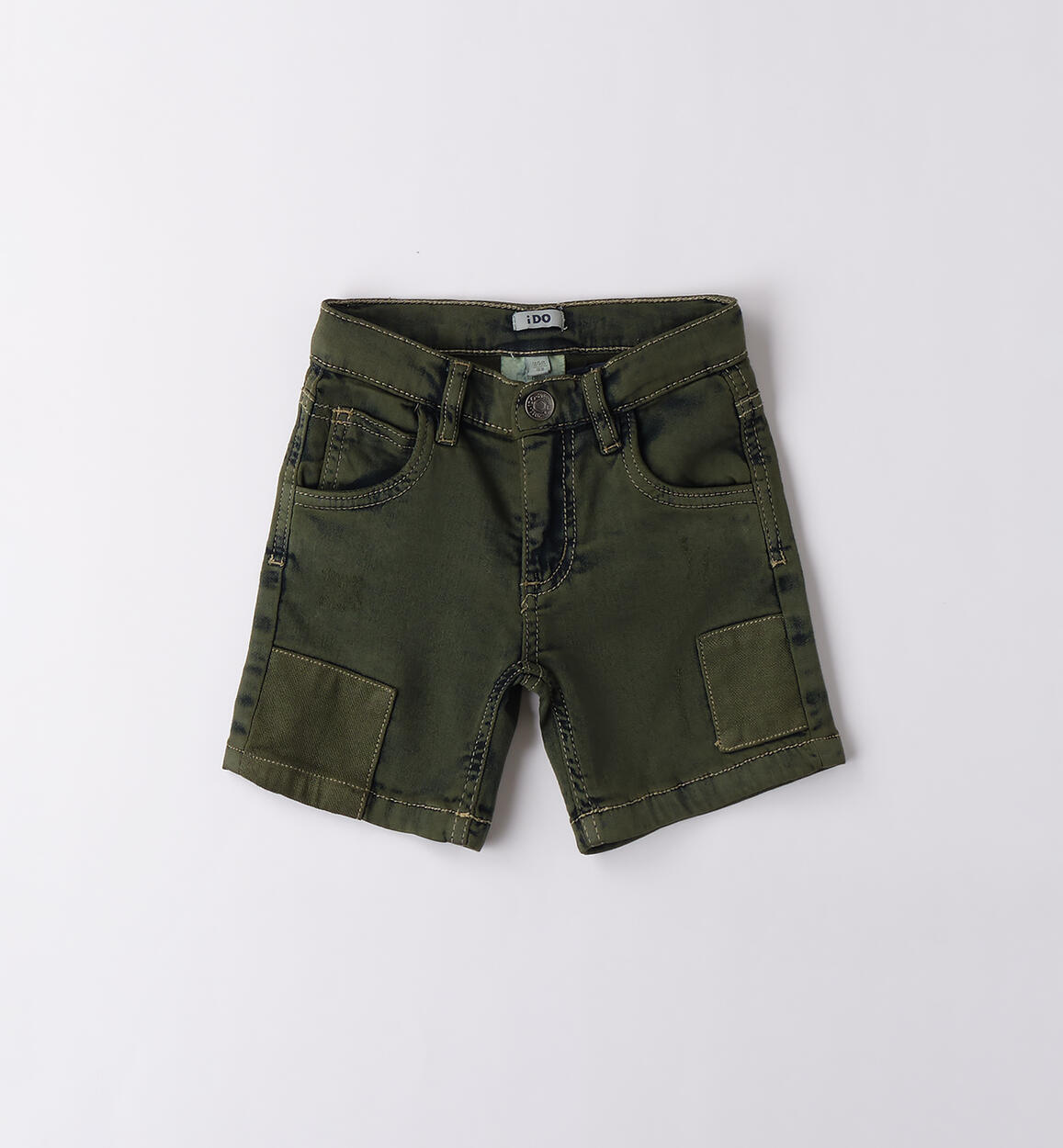 Jeans corti da bambino VERDE iDO